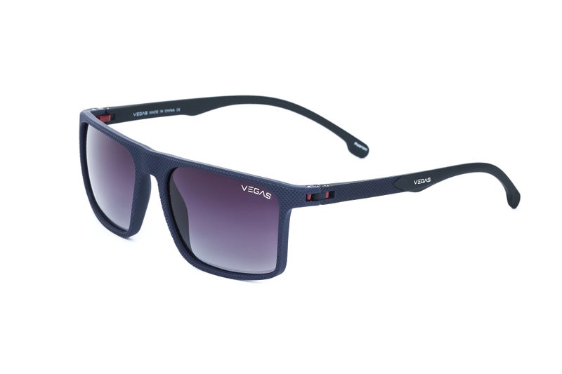 VEGAS Full Rim Rectangular Men Grey  Sunglasses V3006 C5 - Image 1